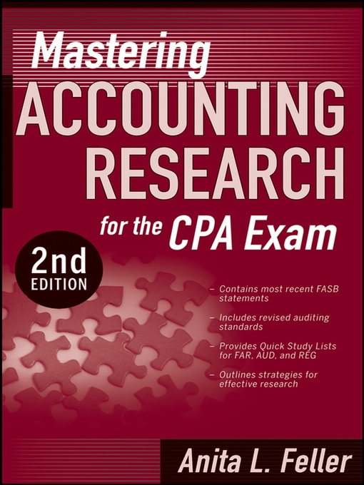 Title details for Mastering Accounting Research for the CPA Exam by Anita L. Feller - Available
